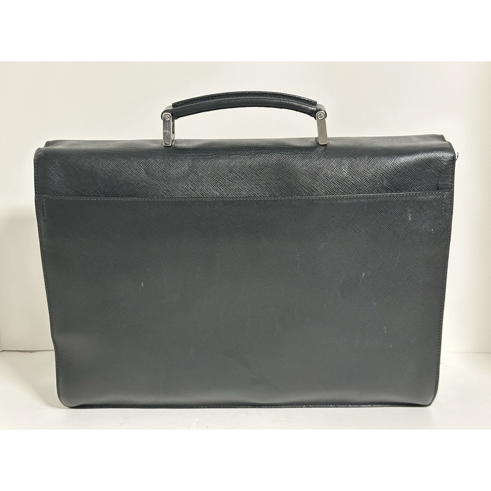 Prada, Black Leather‎ Briefcase/Document Bag - Picture 4 of 14